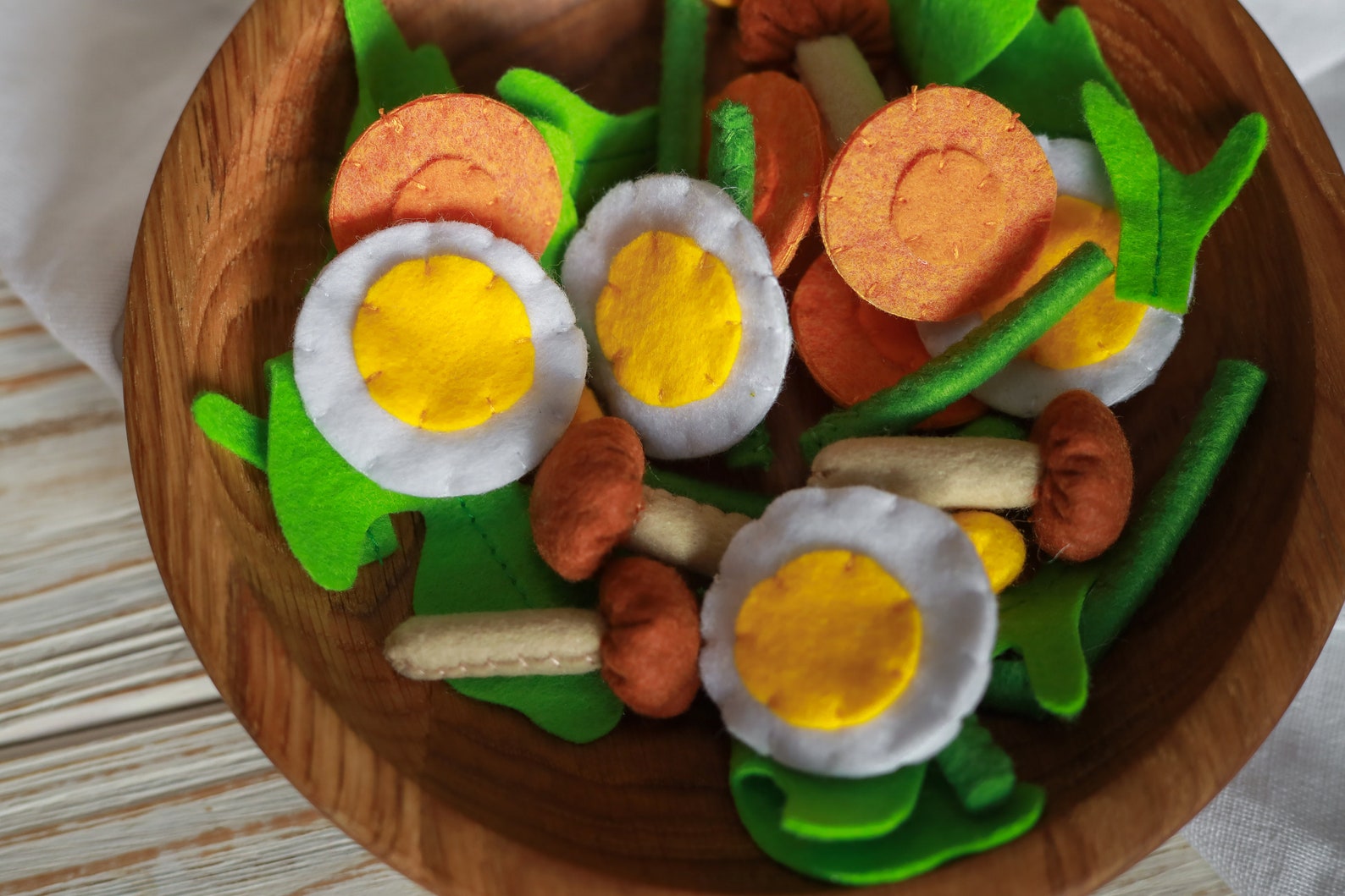 Vegetable Radish Salad Play Food felt Food Pretend Play Kids Etsy UK