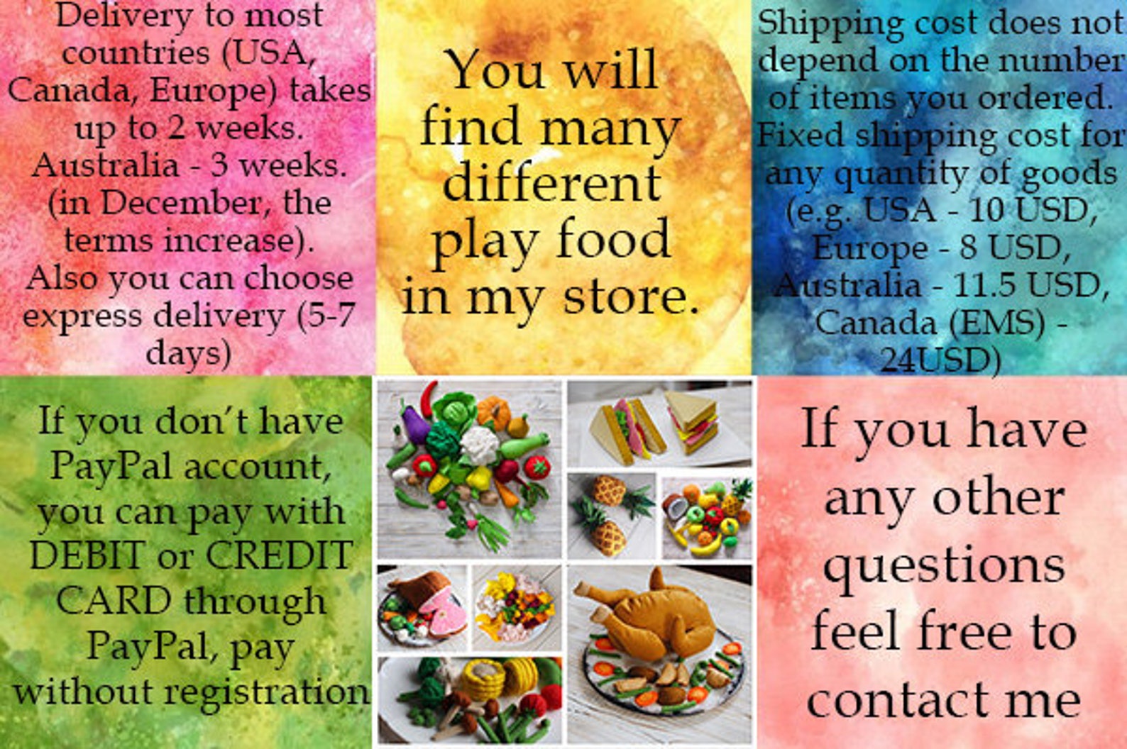 Sandwich Bread Play Food felt Food Pretend Play Kids Etsy