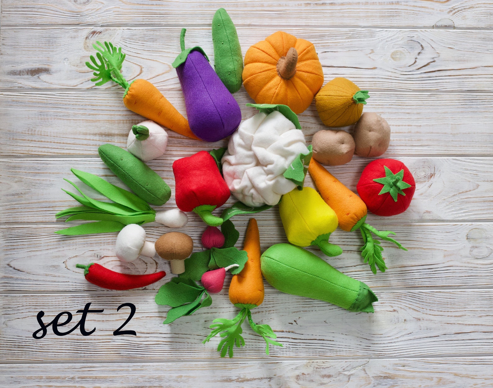 Vegetables Set Play Food felt Food Pretend Play Kids Etsy Australia