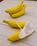 Banana felt (felt food, fruits, vegetables, pretend play kids kitchen, plush toy, cooking toys, doll fake food, farmers market for baby) 