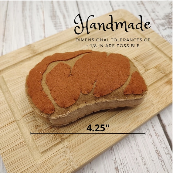 ミュージシャン pre-school Steak COTTON FIGURE Meat Steak Rib-eye, Roast Steak Play Food / Felt Food, Pretend
