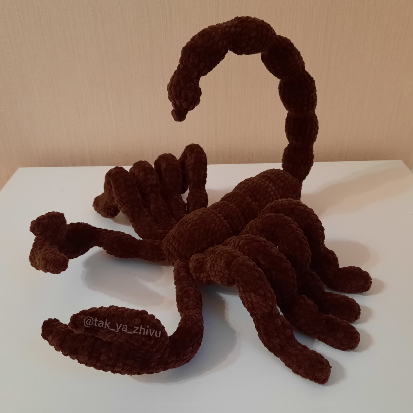 Scorpio toy real 14 inches realistic crochet scorpion plush | Etsy