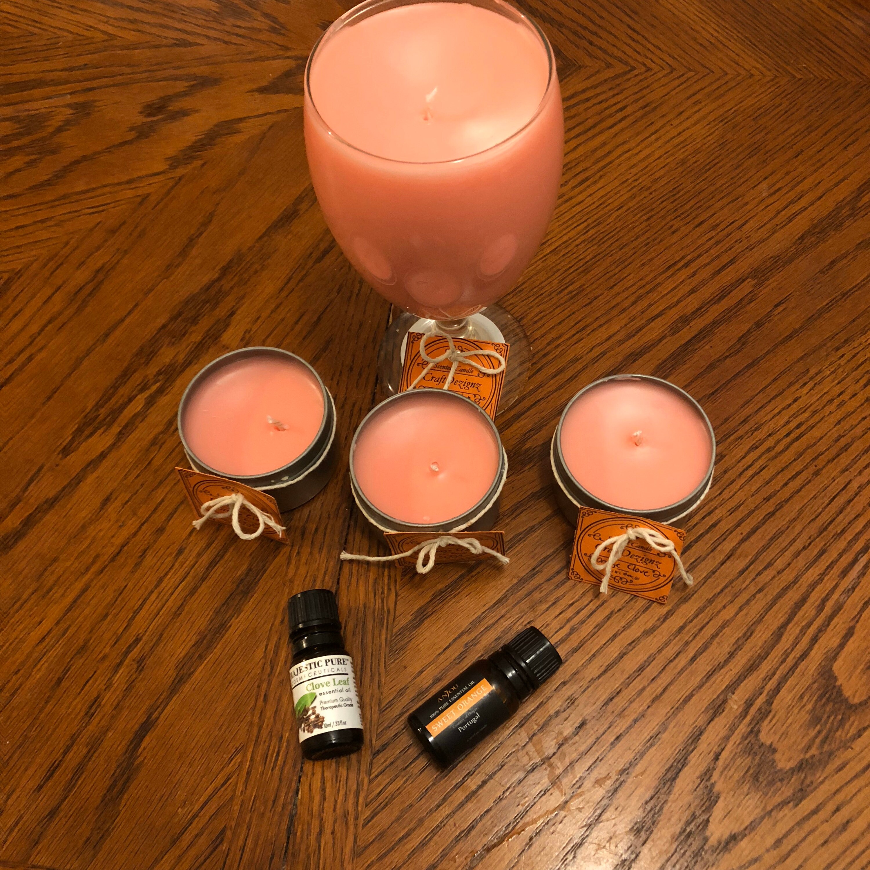 16oz Wine Glass Candle Etsy