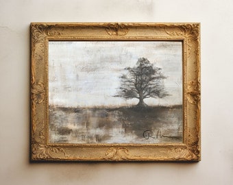 Pintura de roble campestre / Impresión de bellas artes