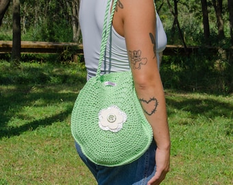 Sac hobo fait main au crochet avec bretelles solides - Idéal pour un usage quotidien et les journées à la plage