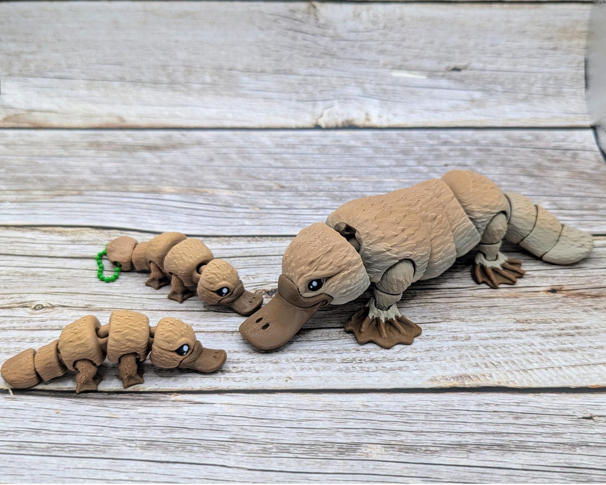 3D Printed Platypus, Mini Platypus Keychain, Office Desk Fidget, Gift ...