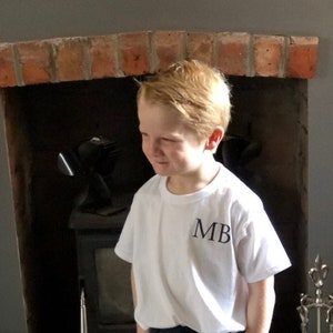 Kids T-shirt and Short Set, Great Gift idea for the page boys in your wedding party. Childrens Personalised Clothing