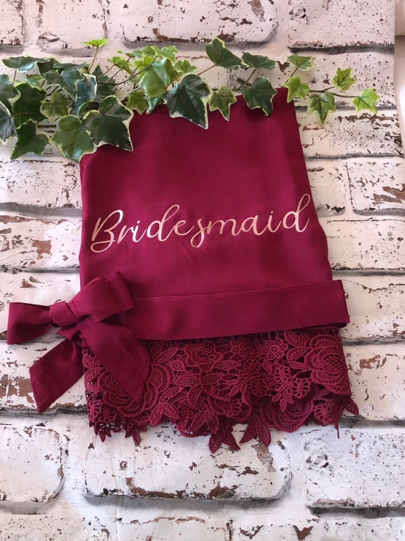 Bridesmaid Robes Cotton Robes Wedding Dressing Gown Etsy