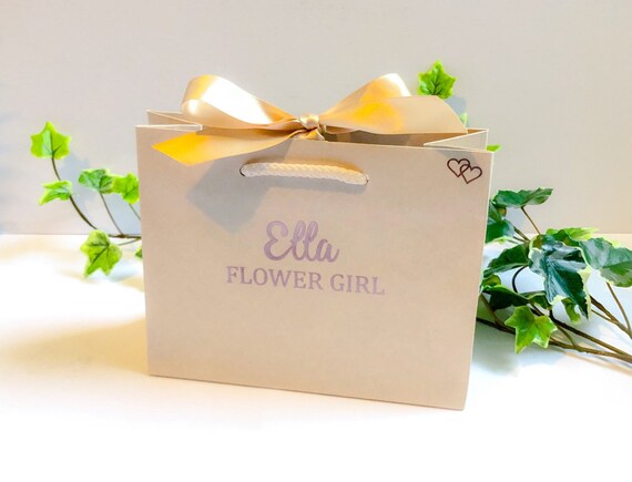 bridesmaid bag Birthday gift bag handmade Flower Girl anniversary gift bride gift bag wedding gift bag Rose Gift Bag hen party bag