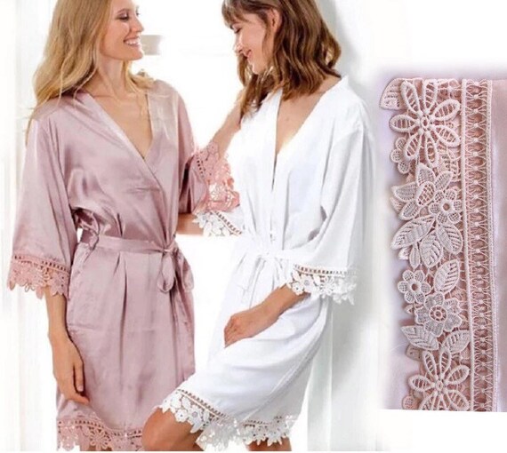 Silk Satin Bridal Wedding Satin Bridesmaid Robes For Bridesmaids, Bride,  And Mother Plain Womens Dressing Gown Style R250A From Erdft01, $6.43 |  DHgate.Com