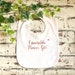 Flower Girl Bib, Wedding Gift For Flower Girl,  Personalised Bib 