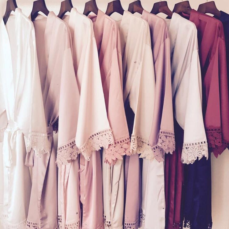 Flower Girl Robe and Slipper Set Flowergirl Satin Robe Etsy UK