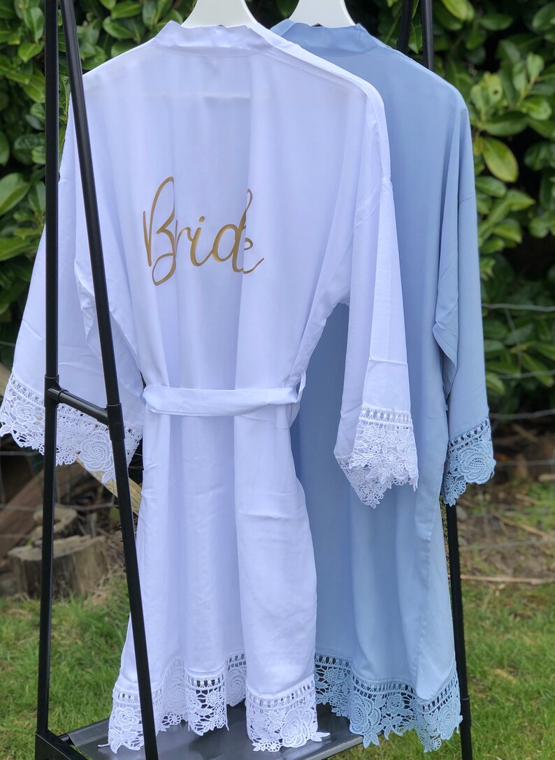 Bridesmaid Robes Cotton Robes Wedding Dressing Gown Etsy