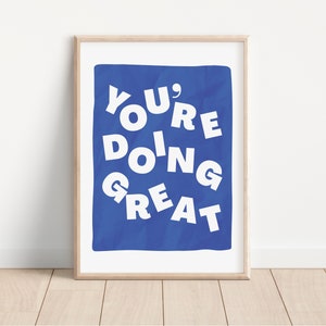 Haciendo una gran impresión tipográfica / Arte de pared motivacional / Minimalista / Cita inspiradora / Cartel tipográfico positivo