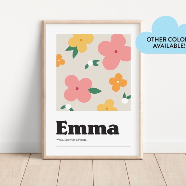 Name Meaning Art Etsy