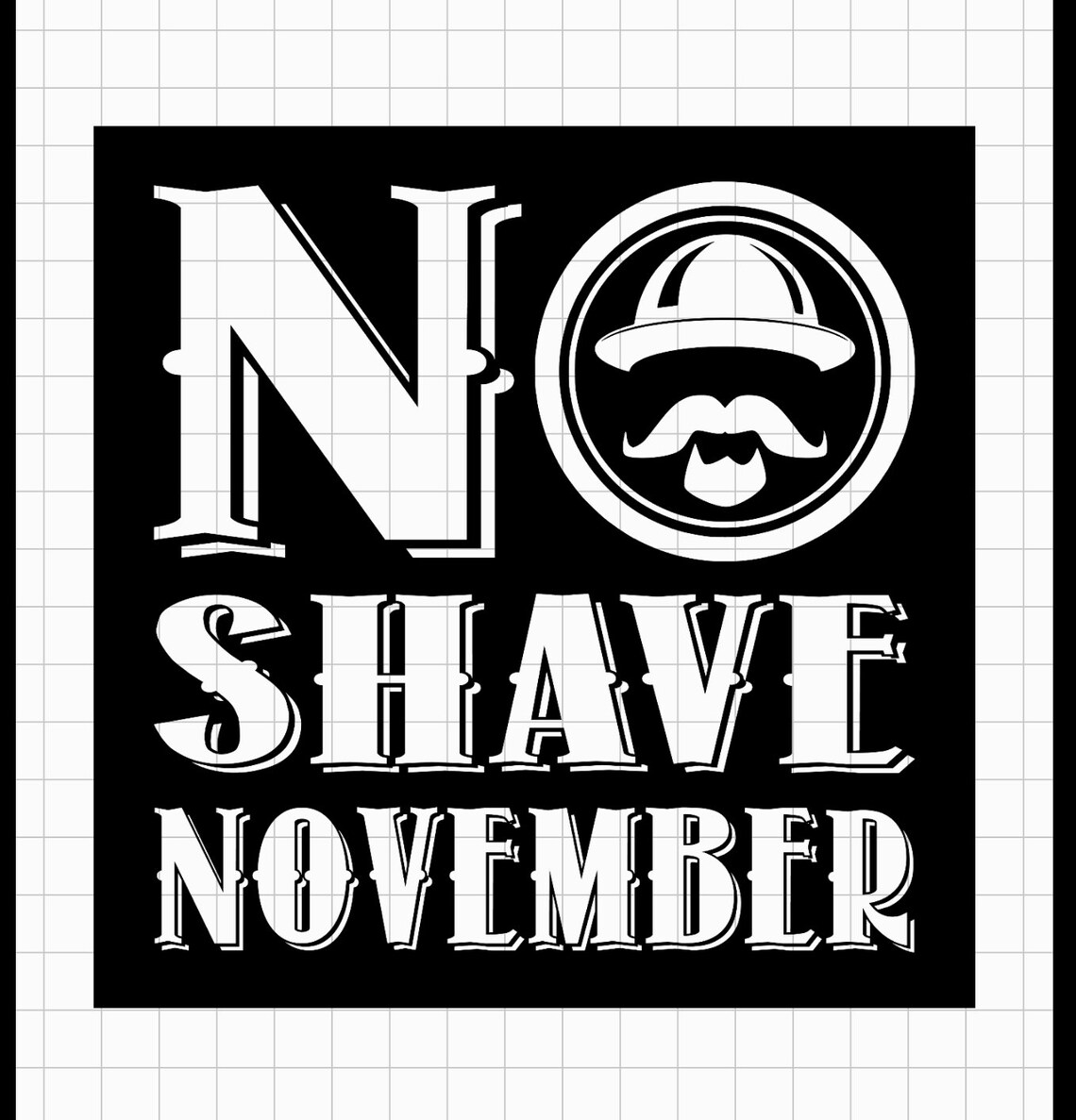 No Shave November PNG Digital File Set Etsy