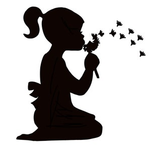 Dandelion Girl SVG ARCHIVO DIGITAL