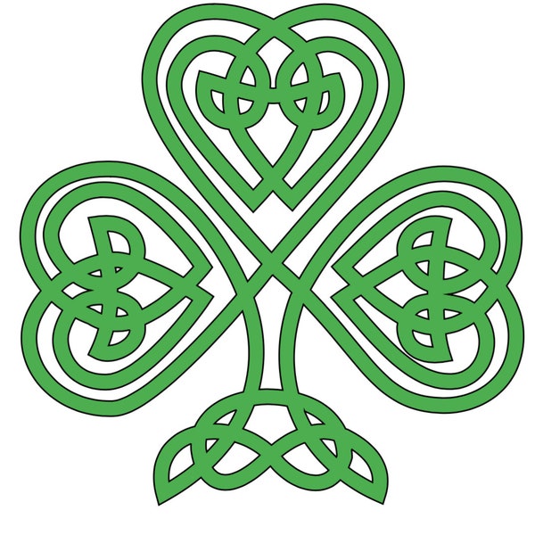 File SVG DIGITALE Celtic Shamrock *popolare*