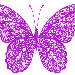 Papillon Mandala SVG DIGITAL File