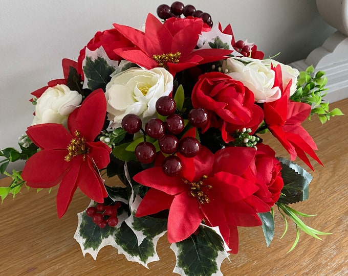 Poinsettia Red in 13cm Pot - Etsy UK