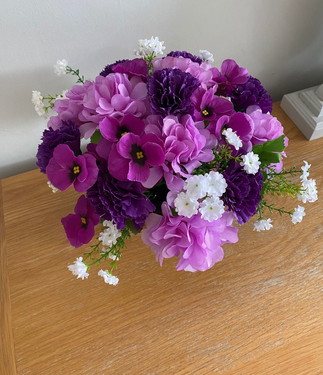 Silk Flower Graveside Memorial Tribute Flower Arrangement Etsy