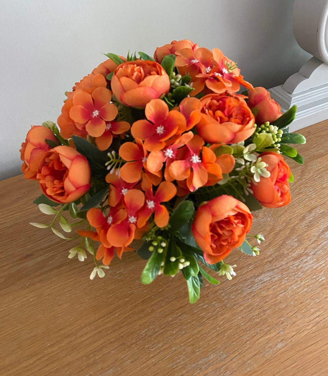 Silk Flower Grave Flower Arrangement Peonies Hydrangeas and Etsy