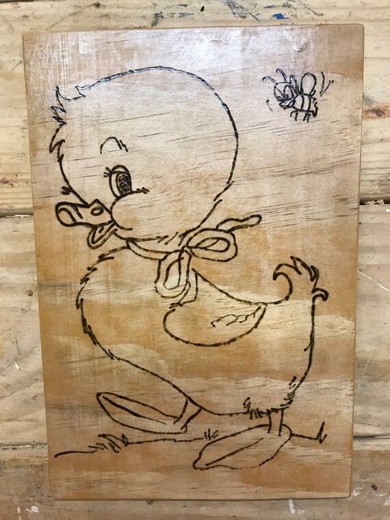 duck and bee wood