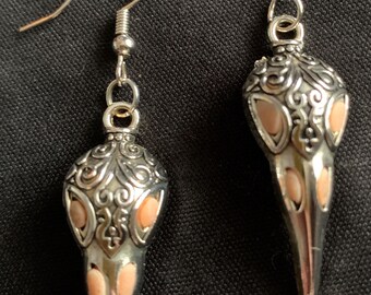 Crow/Raven Skull Earrings