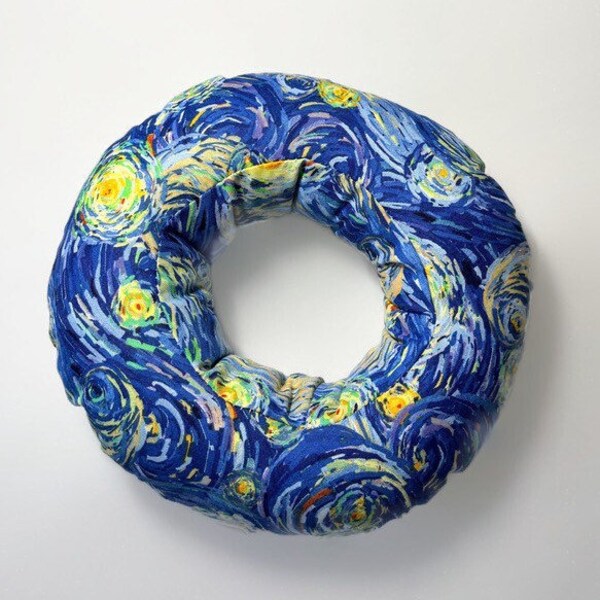 Ear Piercing Pillow, Donut Pillow, Ear Pillow, CNHPillow, Piercing Pillow, Starry Night