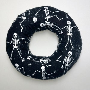 Piercing Pillow: Ear Pillow, Donut Pillow, Ear Piercing Pillow, CNH, Glowing Skeleton