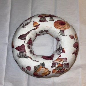 Ear Piercing Pillow, Donut Pillow, Ear Pillow, CNH Pillow, Piercing Pillow, Fancy Fungi