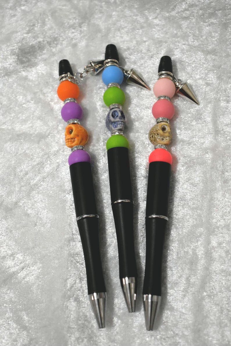 Skull Pens Pick a Color Etsy