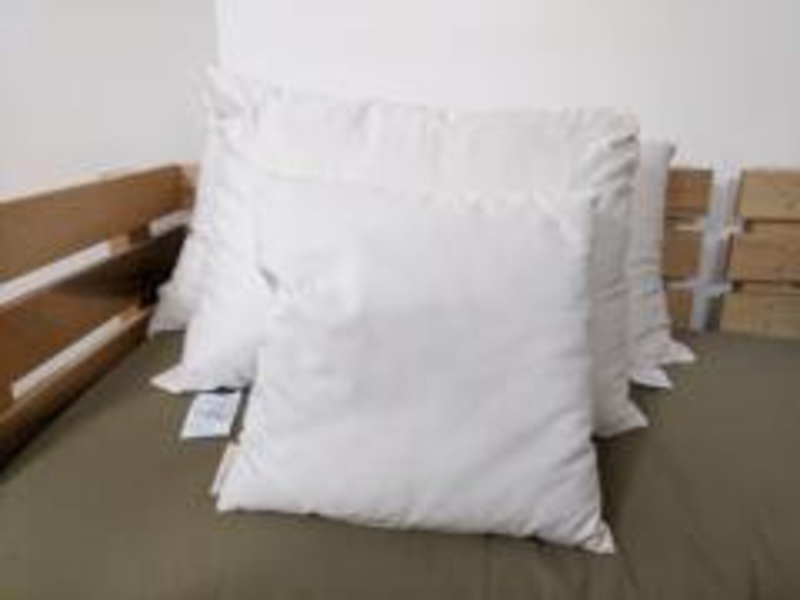 BED PILLOWS KING Size Kapok Organic Cotton Sateen Etsy