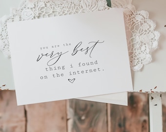 Online Dating Valentine Card – Best Thing I Found on the Internet