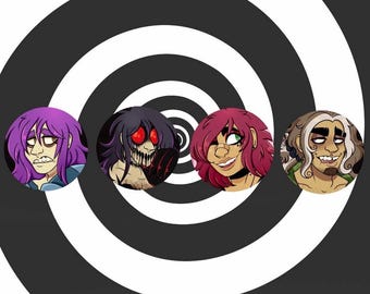 Purple Director’s Cut Pin Set - Randall Purpura Monster Moths Mya Graham & Tate Frost Purpleverse