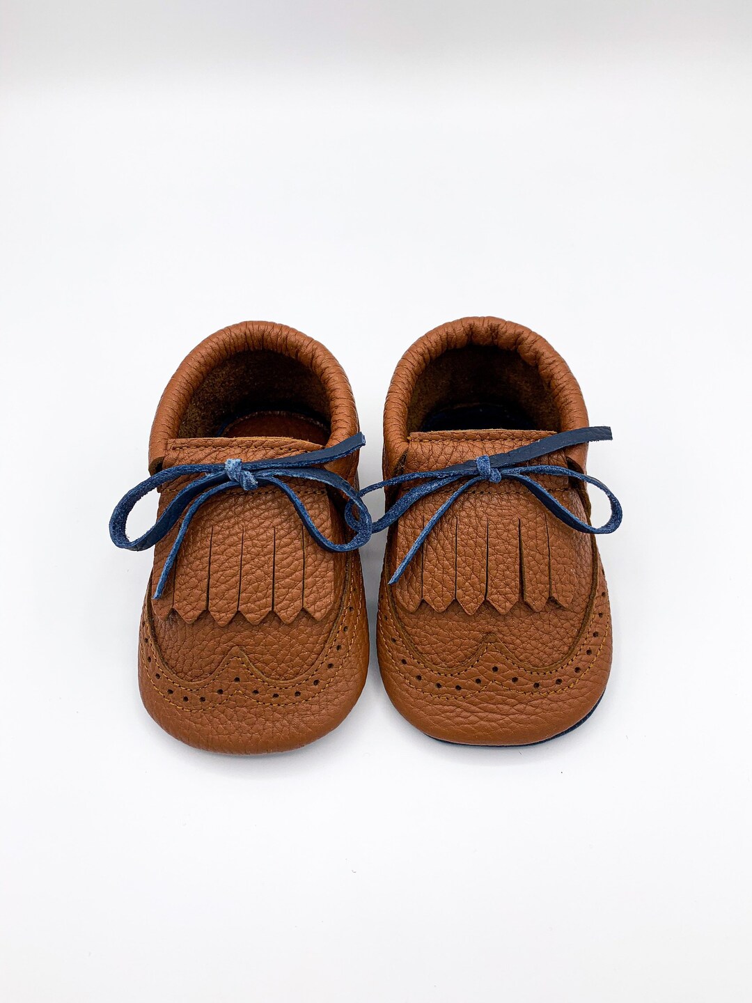Toddler Oxford Shoes, Baby Boy Fringe Shoes, Brown Leather Oxfords for