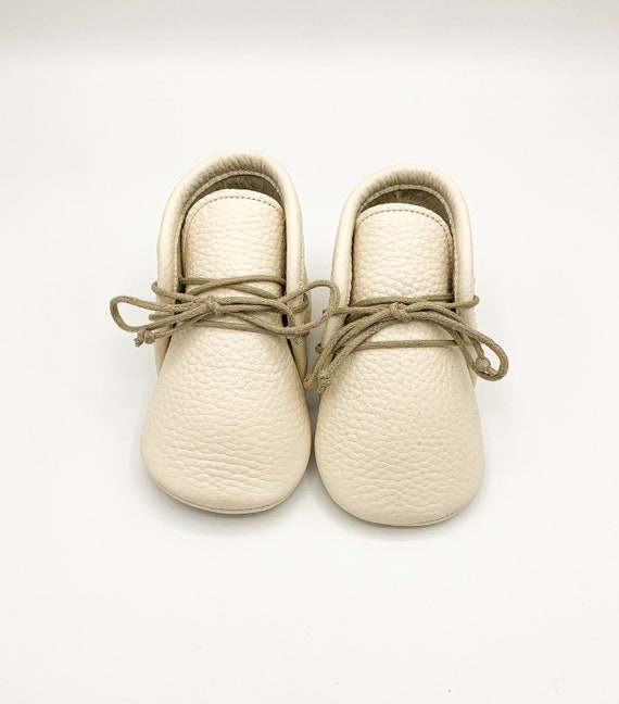 Leather Lace up Booties Ivory Baby Booties Leather Baby Oxfords Soft Baby Booties Toddler Slippers Walking Shoes Infant Soft Booties Etsy Canada