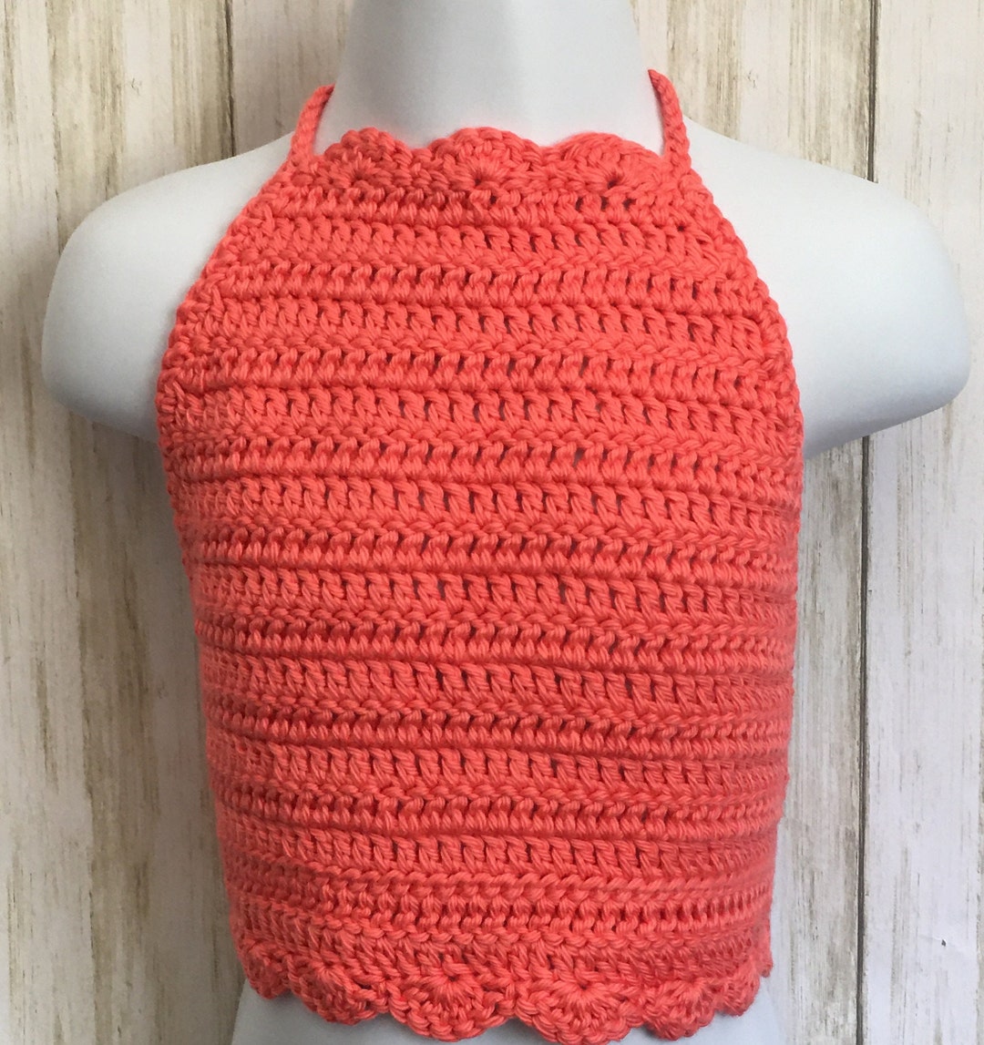 Baby Crop Top Baby Halter Top Halter Top Crochet Baby Top Etsy España