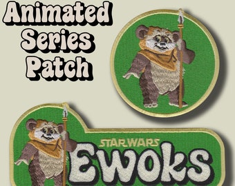 Vintage Kenner STAR WARS Ewoks Embroidered Iron-On Patch Set