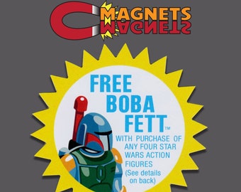 Vintage Star Wars Free Boba Fett Magnet: Kenner Style, 3-Inch