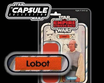 SPECIAL OFFER Star Wars The Capsule Collection Kenner Vintage style Ugnaught name capsule 4 inch iron-on 100/% embroidered patch