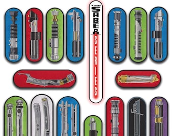 Star Wars Lightsaber Embroidered Iron-On Patch: Prequel Trilogy (6")