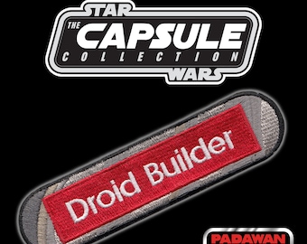 Vintage Kenner inspired "The Capsule Collection" DROID BUILDER name pill patch