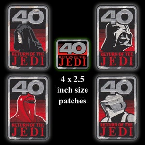 STAR WARS &quot;Return of the Jedi&quot; 40th Anniversary iron-on embroidered patch series