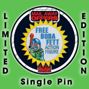 Kenner STAR WARS "FREE Boba Fett" Action Figure Aanbieding epoxy gecoate zachte emaille pin op de achterkant van de kaart