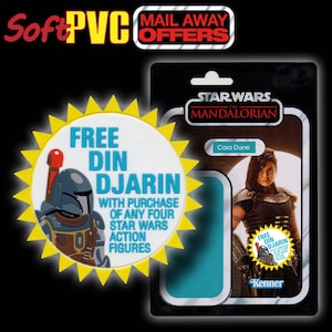 Din Djarin Soft PVC Patch/Coaster: Kenner Star Wars Mail Away Offer