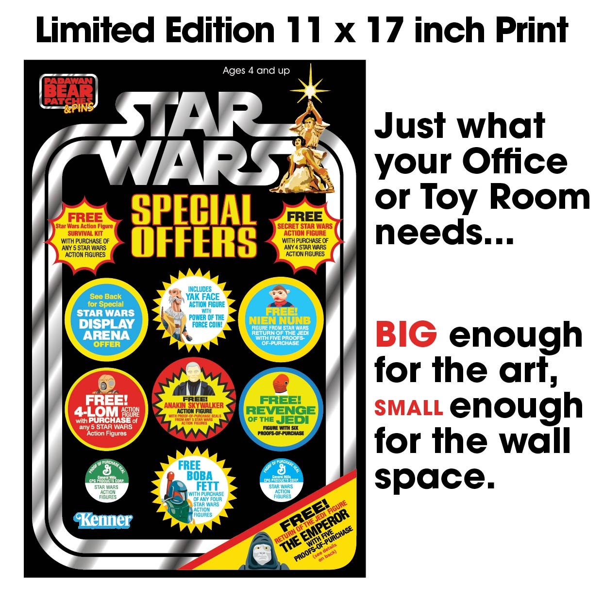 Kenner Star Wars Vintage Style Nien Nunb Mail Away Figure Offer Patch - Return Of The Jedi, 2020