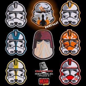 Écusson brodé pour casque Star Wars Clone Trooper Phase II : offre Jango Fett GRATUITE