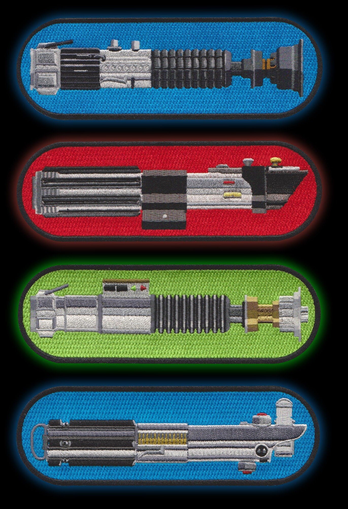 Star Wars Lightsaber Embroidered Patches: Saga Full Set of 16 Styles - Etsy