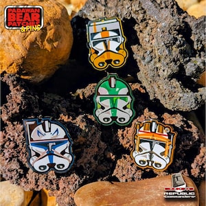 Star Wars Clone Trooper Enamel Pin Set: Phase II Commanders Cody, Rex, Gree, Bly